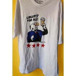 VOLCOM Stone Eagle Libeerty For All Tee Shirt Men‎ Large New Excellent B15 Beach